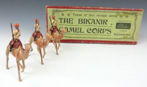Britains Types of the Indian Army The Bikanir Camel Corps lead model soldiers, 123, in original box.