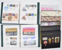 A large modern mint GB postage stamps collection in presentation packs, on stockcards, nine