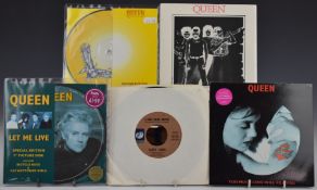 Queen - 20 singles including picture discs, and Larry Lurex - I Can Hear Music (AN204)