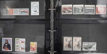 French colonies ranges in a black folder including imperf sets, blocks etc