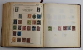 Strand stamp album of Commonwealth and foreign Victorian stamps including good selection of early