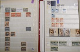 Mint and used French occupation of Sarre stamps in two stockbooks