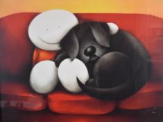 Doug Hyde signed limited edition (88/150) print 'A Great Night In', 70 x 90cm
