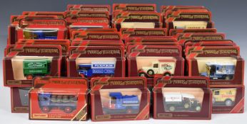 Ninety Matchbox Models of Yesteryear diecast model vehicles, all in original display boxes.