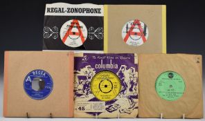 Approximately 100 singles, mostly 1960s including demos