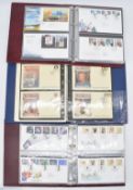 A collection of GB first day covers in four albums and a further Royal family album.