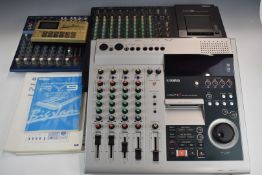 Yamaha sound equipment to include MD8 multitrack recorder, MD4S multitrack recorder, MG10/2 mixing