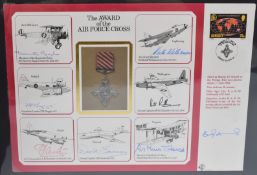 A large presentation folder containing the RAF honours, decorations and medal series. Nineteen large