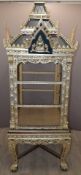 Royalcore style Thai / Indian pagoda prayer cabinet on stand with ornate deity decoration and