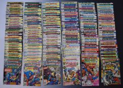One-hundred-and-twenty-two bronze age Marvel comics comprising Captain America and Falcon, Marvel