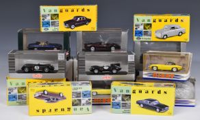 Sixteen Vanguards, Matchbox The Dinky Collection and Corgi Detail Cars diecast model vehicles, all