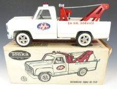 Tonka Canada pressed steel 24Hr Service Wrecker Truck, 2518, in original box.
