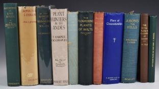 Reginald Farrer Among The Hills with mounted colour plates (1911) first edition, Plant Hunters in