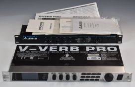 Behringer V-Verb Pro Model Rev2496 reverb modeler, together with an Alesis Microverb III 16bit