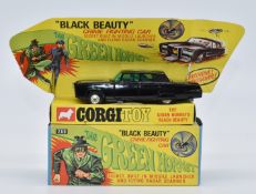 Corgi Toys diecast model The Green Hornet 'Black Beauty' crime fighting car with black body, green