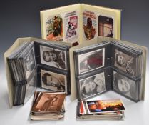 Approximately 580 film and actor / actress postcards and advertising cards, some signed examples