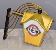 Kaiser Beer advertising lamp, H50cm