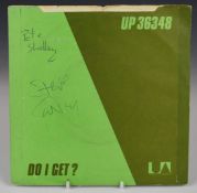 Buzzcocks - What Do I Get? (UP36348) signed on rear of picture cover by Pete Shelley and Steve