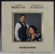 Freddie Mercury / Montserrat Caballe - Barcelona (POLH44). Record and embossed cover appear EX