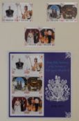 Two unmounted mint sets of Commonwealth Silver Jubilee stamps and a further mint set in an album
