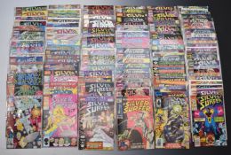 One-hundred-and-fifteen Silver Surfer comics by Marvel comics.