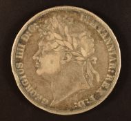 George IV 1822 crown, F