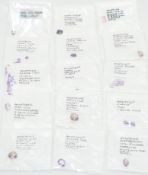 Seventy six amethysts and ametrines including 2.4ct emerald cut, 4.6ct oval cut, 3.7ct oval cut,