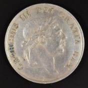 George III 1814 three shilling bank token, Seaby 3770 (NEF)