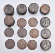 A collection of K.N and H pennies
