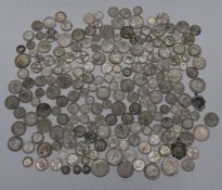 Approximately 1285g of UK pre 1947 silver coinage