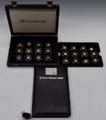 Westminster set of twenty four miniature gold coins 'The Smallest Gold Coins in the World', in