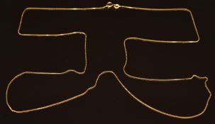 A 9ct gold chain, 4.1g, 78cm long