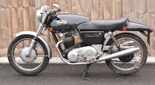 1972 Norton Commando Fastback, registration number EKK 80K, with V5C showing it to be an original UK