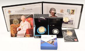 London Mint Office deluxe cased gilt and enamelled 'Farewell' coinage set with certificate, together