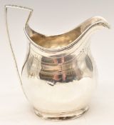 Georgian hallmarked silver milk jug, London 1800, maker's mark rubbed, height 10.5cm, weight 105g