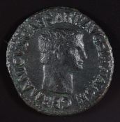 Roman Imperial coinage Julio-Claudian Dynasty 27BC-AD69 Germanicus (15BC-AD19) bronze coin, issued