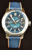 Christopher Ward C60 Sapphire gentleman's diver's automatic wristwatch with date aperture,