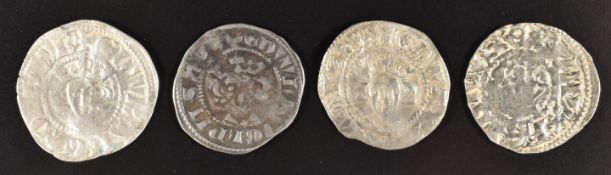 Edward I hammered pennies comprising two Canterbury Mint examples types 9b and 3f, Seaby 1419, a