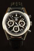 Tag Heuer Carrera gentleman's automatic chronograph wristwatch ref. CV2113-0 with date aperture,
