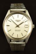 Longines gentleman's automatic wristwatch ref. 1570 633 with date aperture, two-tone hands and baton