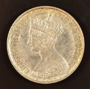 Queen Victoria 1857 Gothic florin, VF