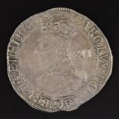 Charles I shilling 1623-3, harp mint mark, Seaby 2789 (NVF)