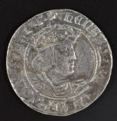 Henry VIII hammered groat, profile 2nd coinage, Seaby 2337 (NVF)