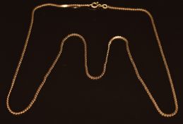 A 9ct gold necklace, 6.2g, 56cm long
