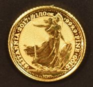 2017 gold 1/10oz Britannia