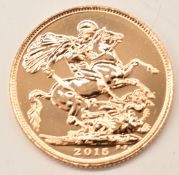 Royal Mint 2015 The Royal Birth Celebration limited edition 11/750 gold full sovereign, in case with
