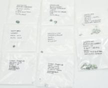 Sixty five loose green sapphires including 1.3ct oval cut, etc