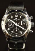 Breguet Aeronavale Type XX gentleman's automatic chronograph wristwatch ref. 3800 with luminous