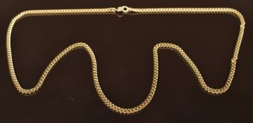 A 14k gold curb link chain, 13.5g, 48cm long