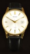 Seiko gentleman's automatic wristwatch ref. 7005-2000 with date aperture, gold Dauphine hands and